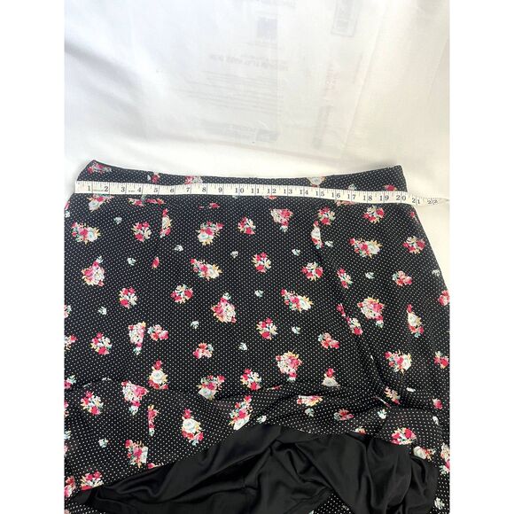 Torrid NWT Hi Low Polka Dot Floral Skirt Size 18 Flowy Feminine Romantic Cute - Picture 11 of 12